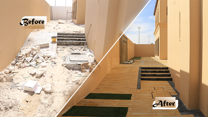 patio transformation