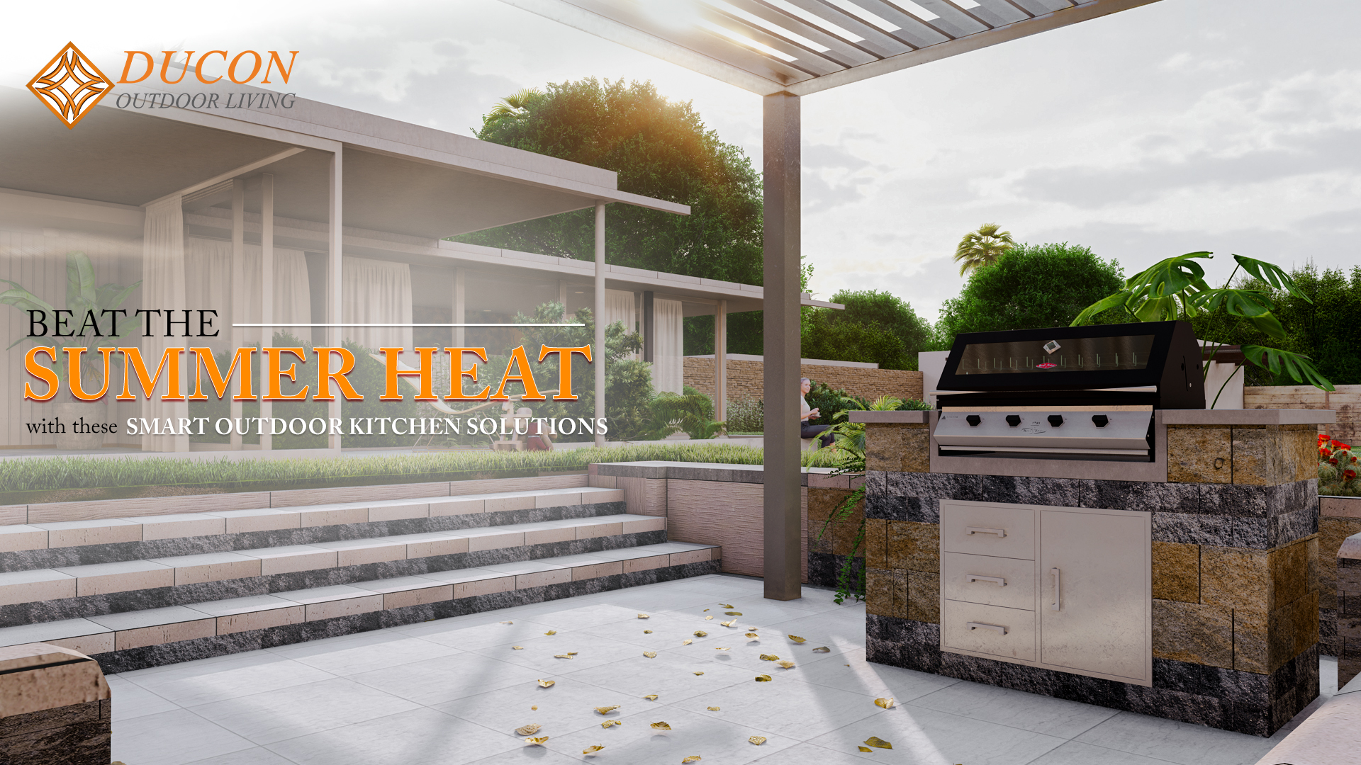 Outdoor kitchen in Dubai