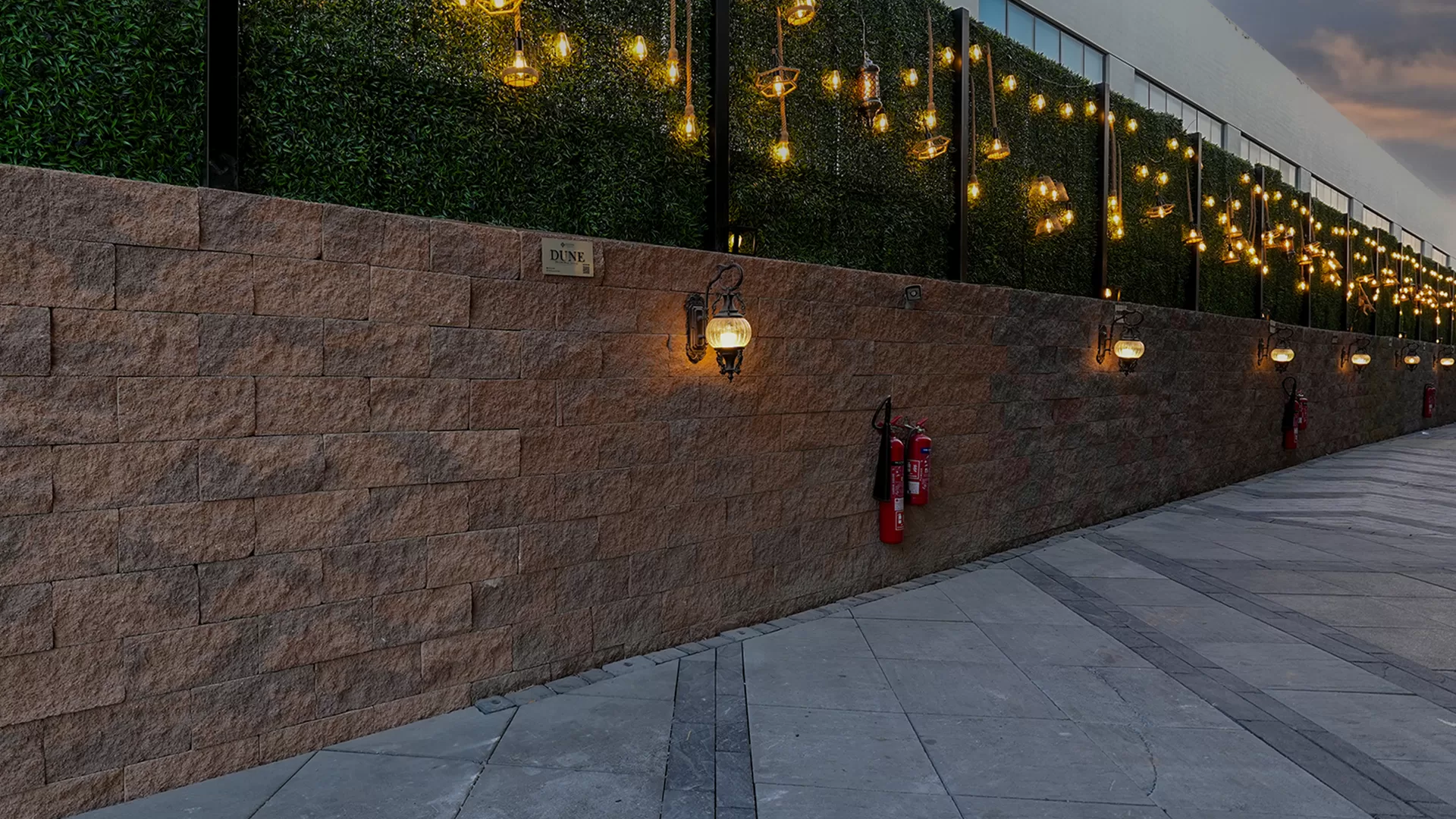 Outdoor wall systems in Dubai
