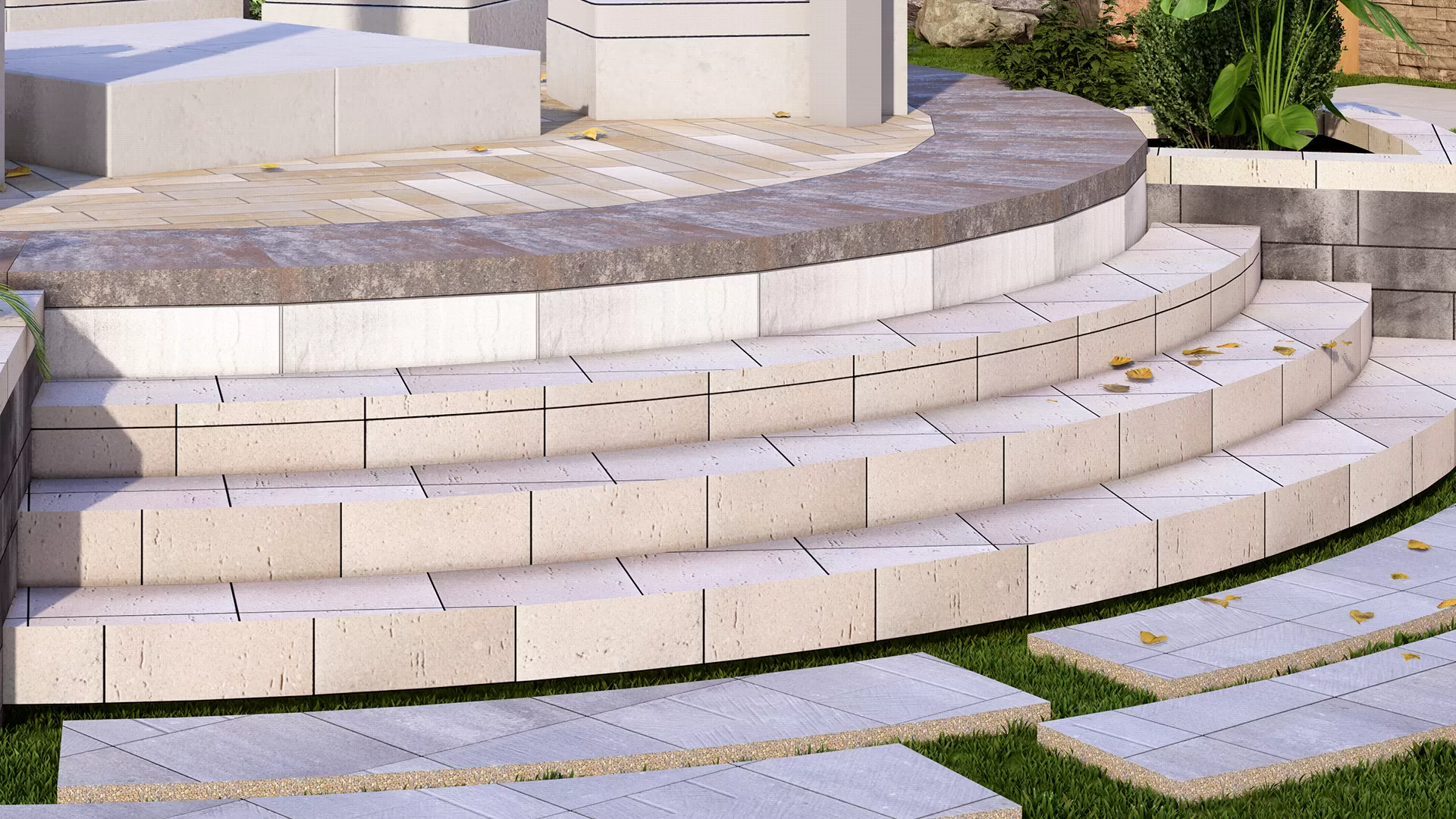 Outdoor terrain design in Dubai