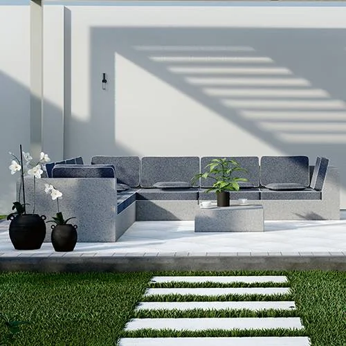 Modern and Custom Outdoor Seating Area in Dubai