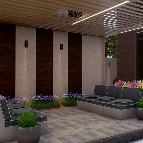 Modern and Custom Outdoor Seating Area in Dubai