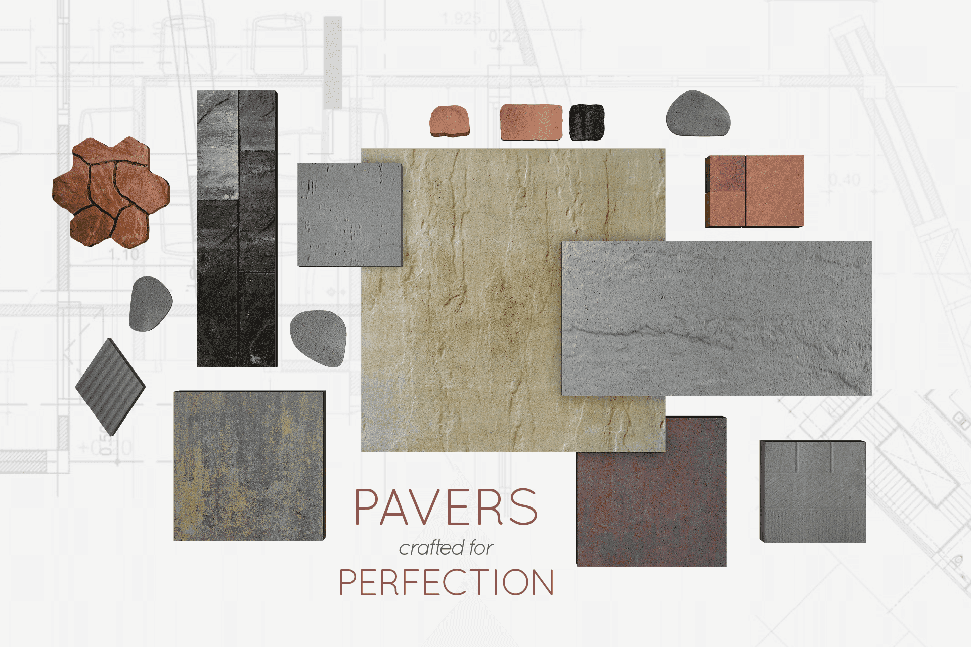 Interactive paver collection map