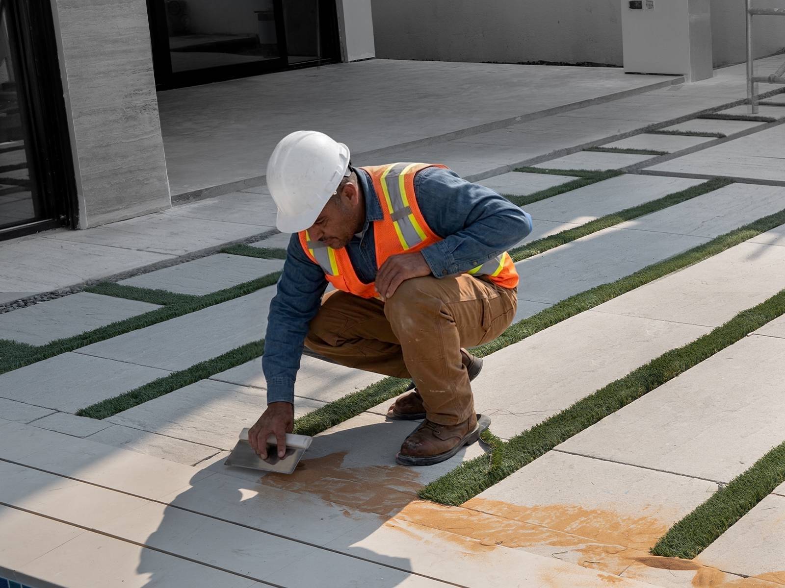 Placeholder for joint sand refill on pavers