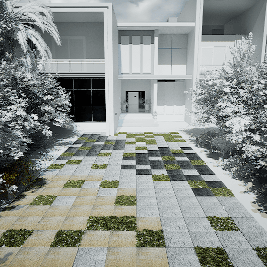 Walkway Entrance 0083 - Width 6.60 m