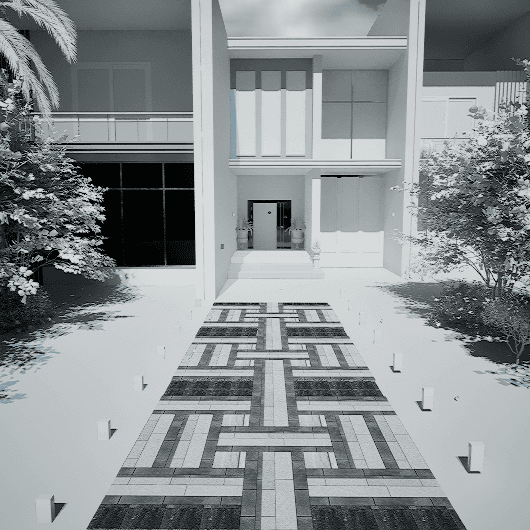 Walkway Entrance 0158 - Width 2.85 m