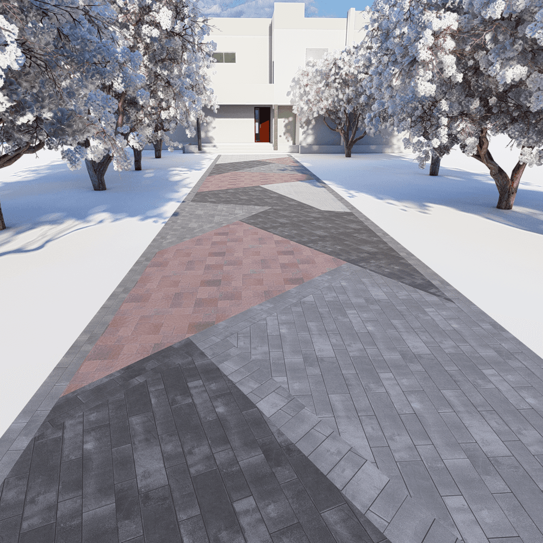 Walkway Entrance 0299 - Width 4.10 m