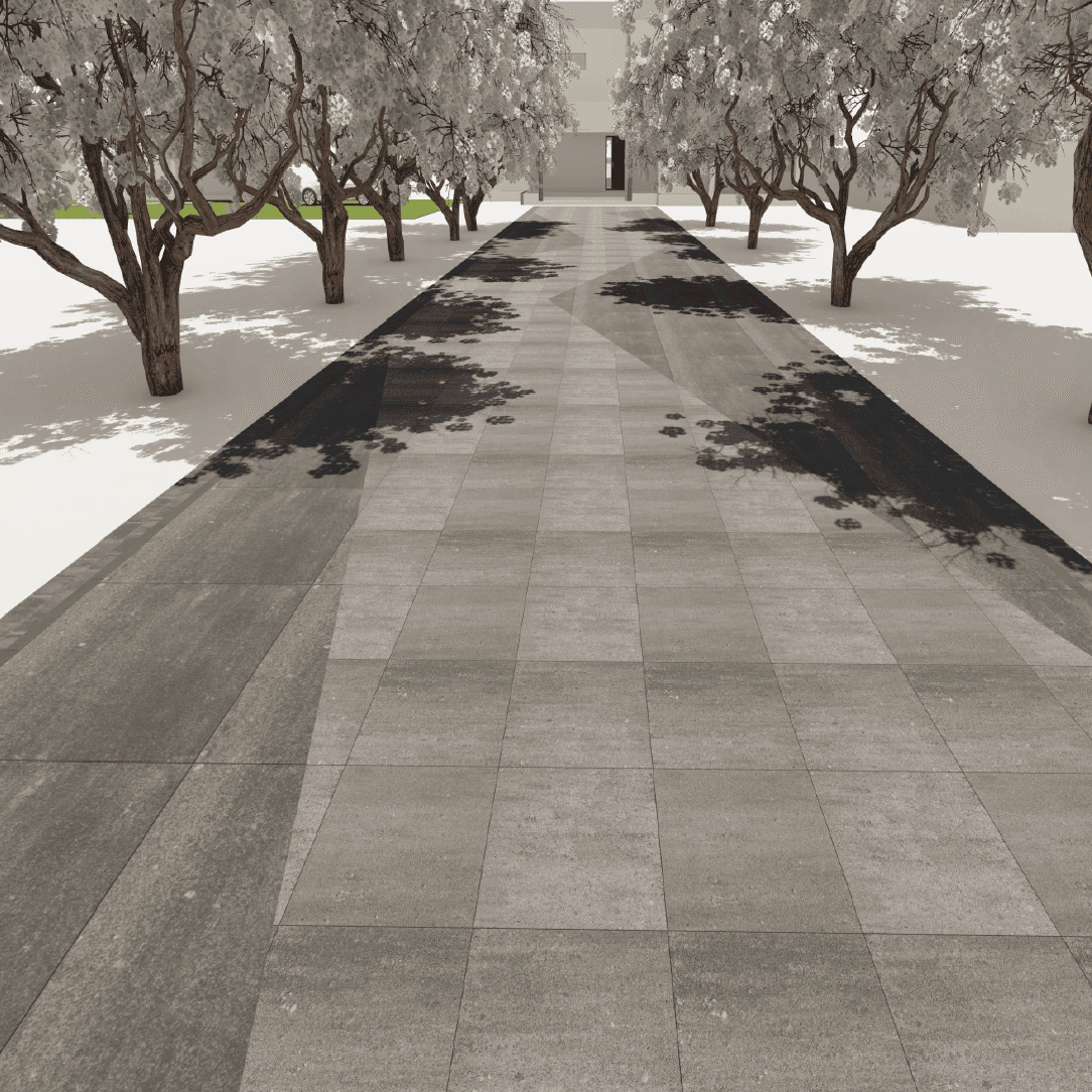 Walkway Entrance 0309 - Width 5.55 m