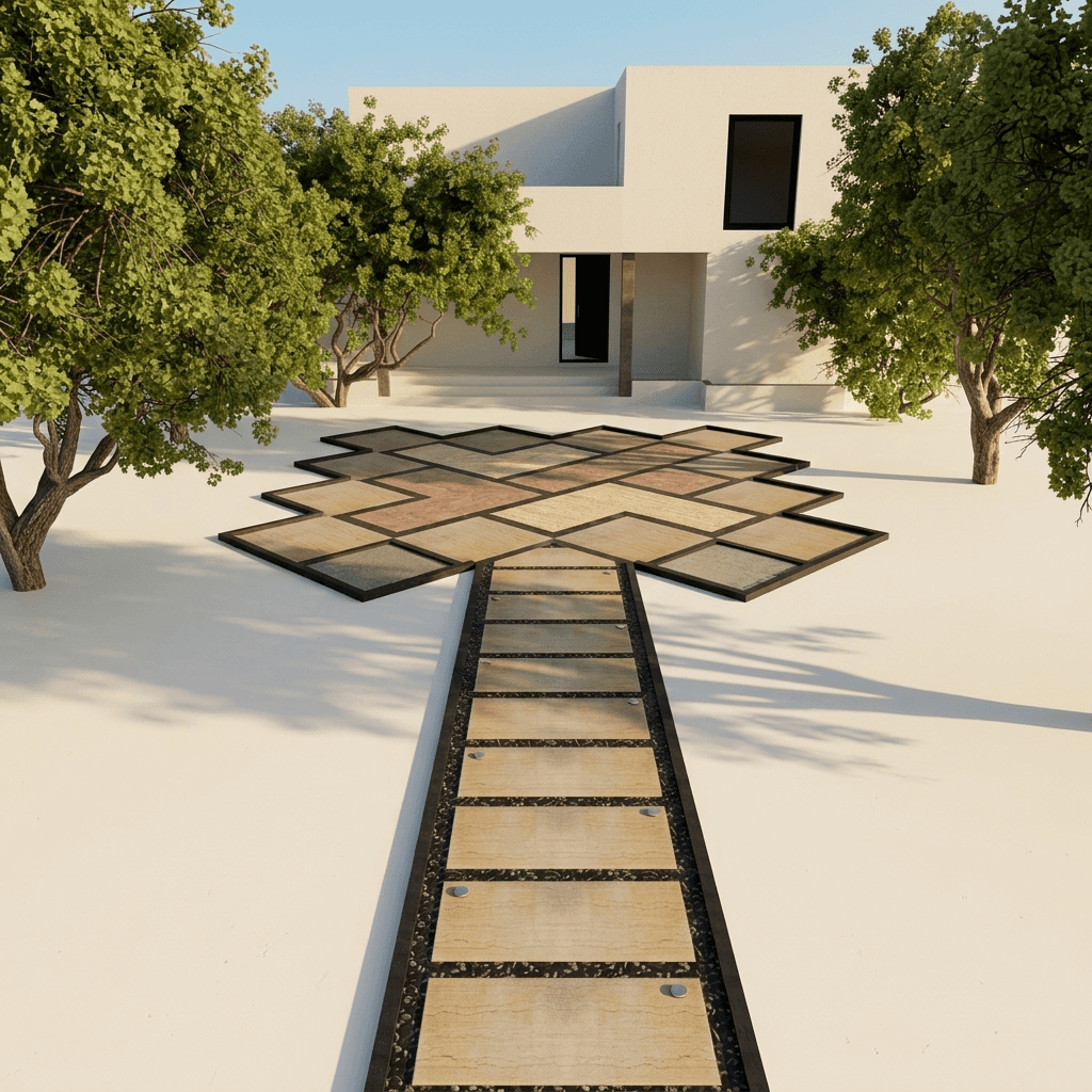 Walkway Garden 0283 - Width 7.0 m