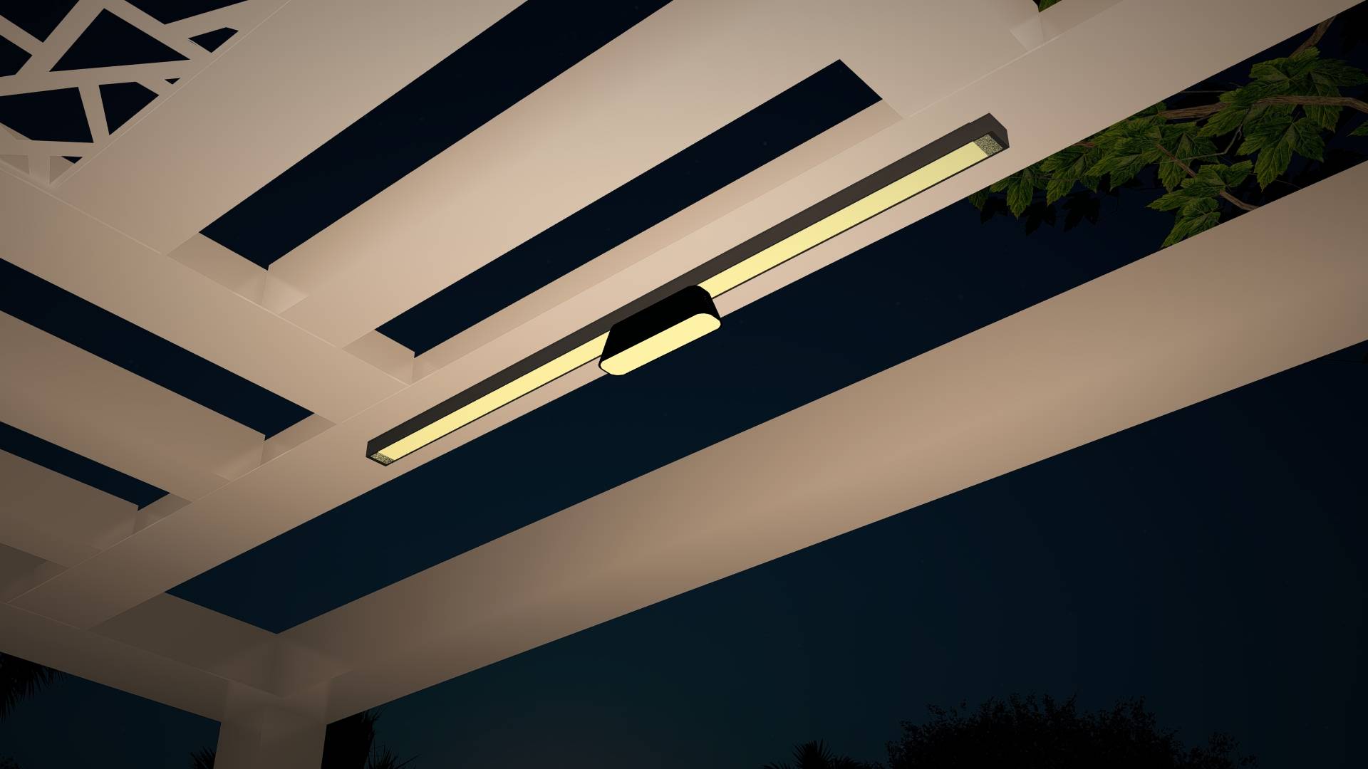 D04026279 - Track Ceiling Trendy - 24V 10.4w 17.8x4.2x5.2 Pergola