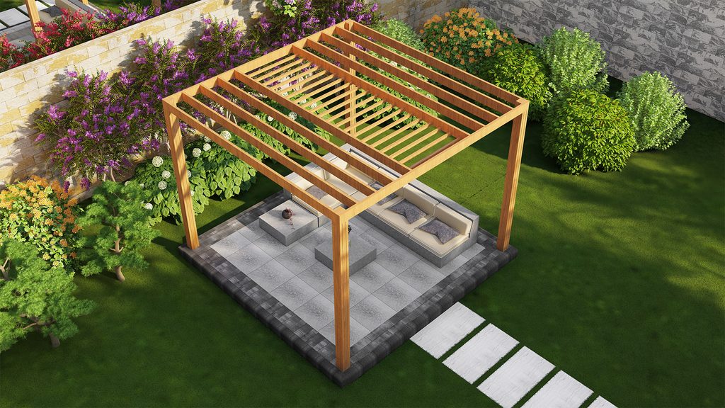 wooden pergola 
