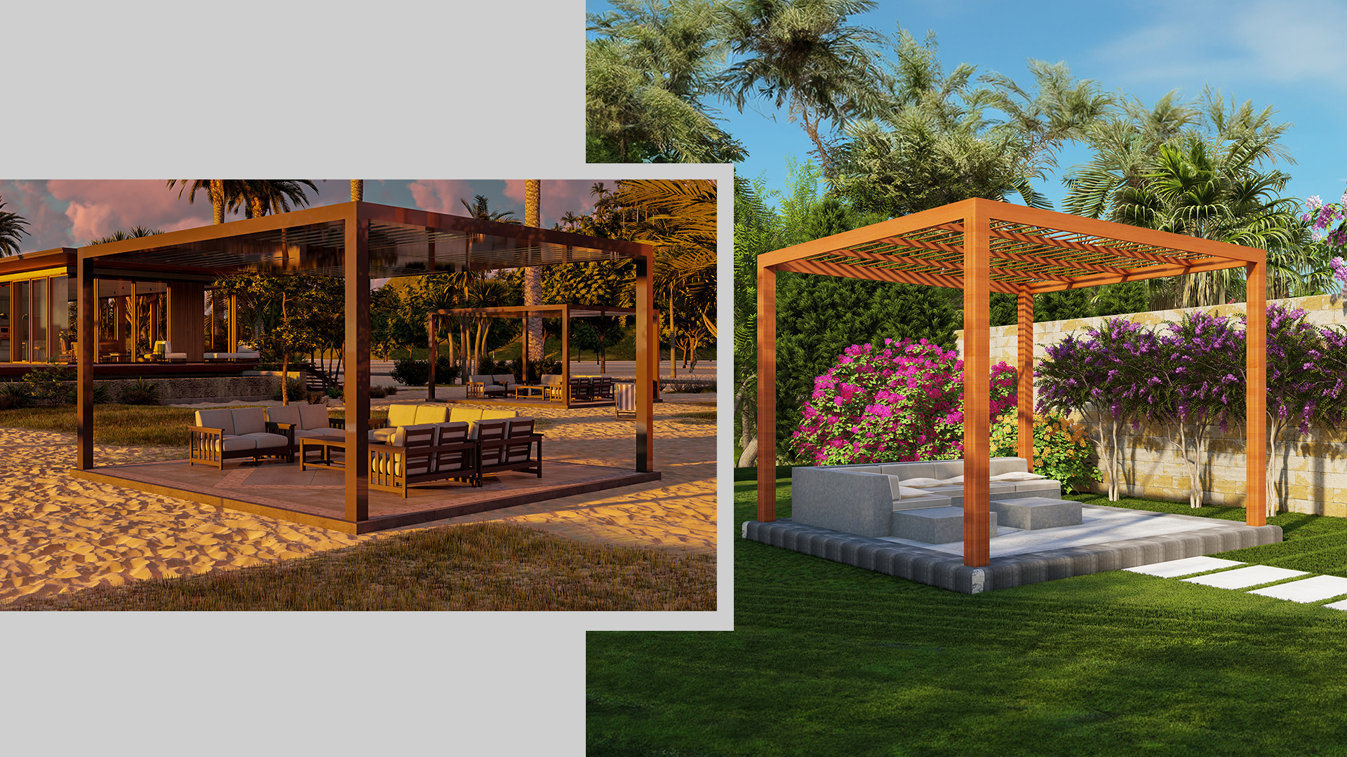 Alluminium-and-wooden-pergola