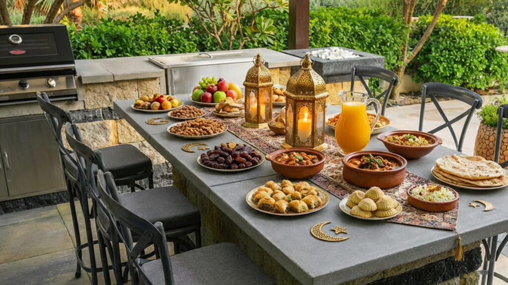 Ramadan outdoor kitchen ideas UAE